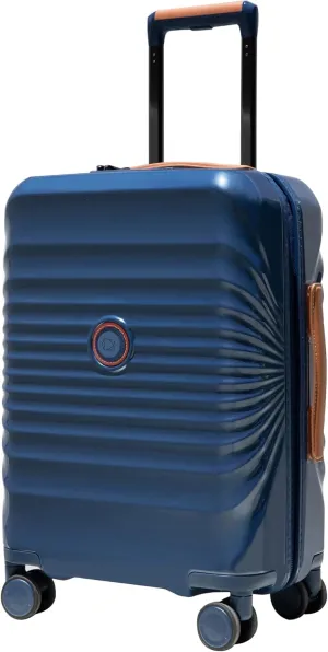 28" Lightweight Suitcase for Travel, Expandable with USB Port, Durable Spinner Wheels, Elegant Blue