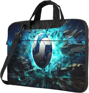 3D Volleyball Laptop Shoulder Bag for Women, Sports Ball Laptop Sleeve Case Durable Computer Bag