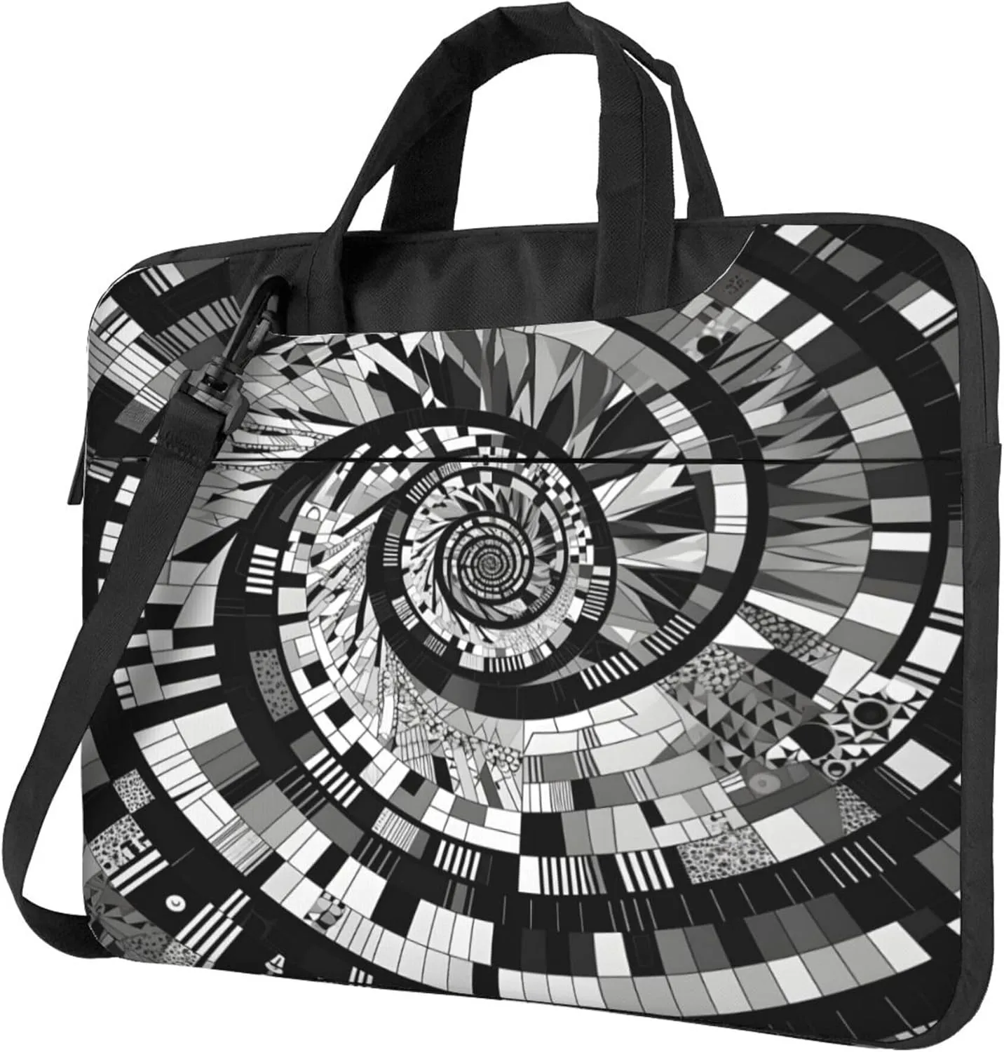 Abstract Music Piano Keys Laptop Shoulder Bag for Women, Laptop Sleeve Case Durable Computer Bag