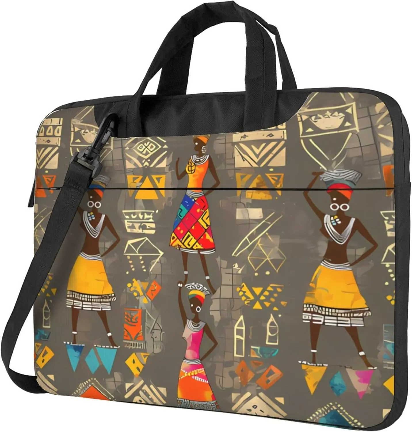 Ancient Egyptian Ethnic Women Laptop Shoulder Bag for Women, Laptop Sleeve Case Durable Computer Bag