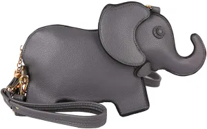Animal Elephant Shape Crossbody Bag Purse Fashion Women Pu Leather Chic Shoulder Bag Clutch for Girls