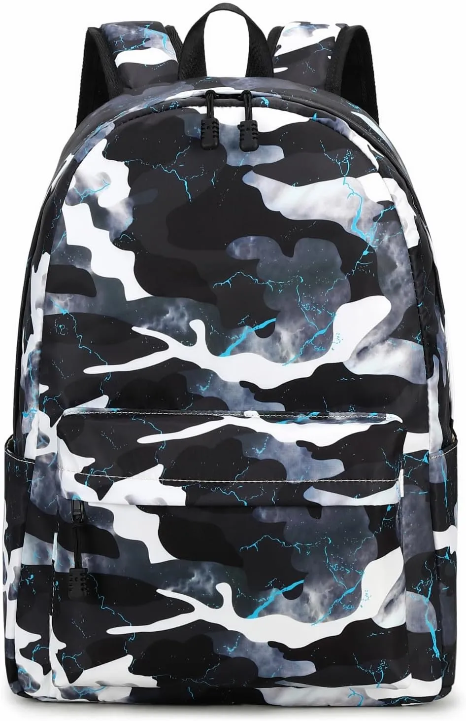 Backpack for Boys Elementary Bookbags Durable Lightweight Teenager Student School Bags Travel Waterproof (6-Black)