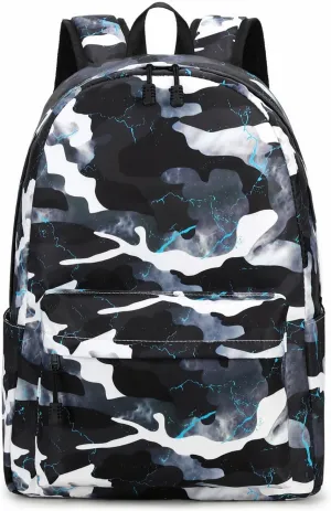 Backpack for Boys Elementary Bookbags Durable Lightweight Teenager Student School Bags Travel Waterproof (6-Black)