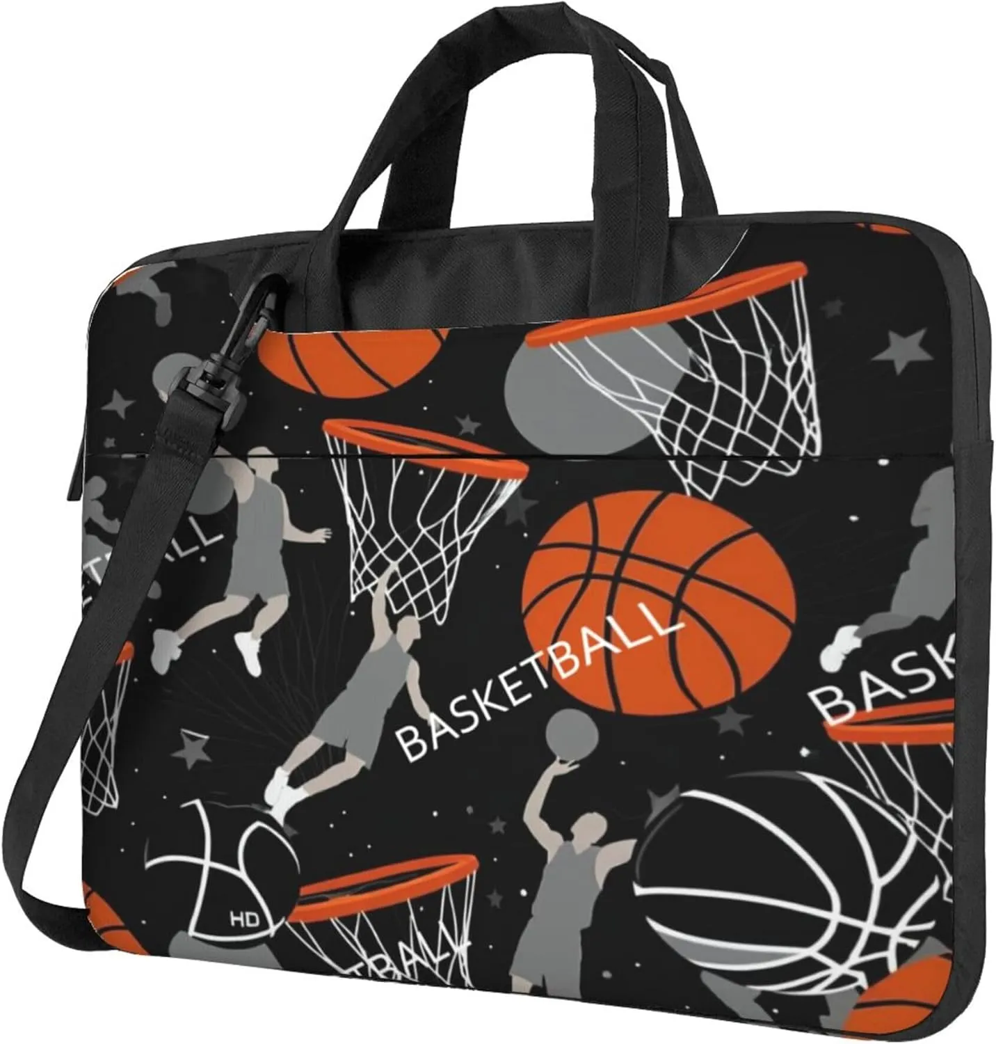 Basketball Laptop Shoulder Bag for Women, Basketball Player Laptop Sleeve Case Durable Computer Bag