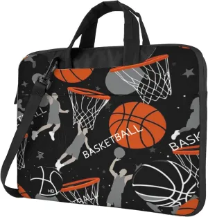 Basketball Laptop Shoulder Bag for Women, Basketball Player Laptop Sleeve Case Durable Computer Bag