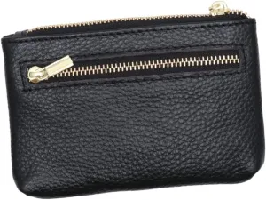 Beaupretty PU Leather Coin Purse with Zipper Mini Wallet Pocket for Coins Bills Multifunctional Handbag for Women Compact Stylish Design for Everyday Use