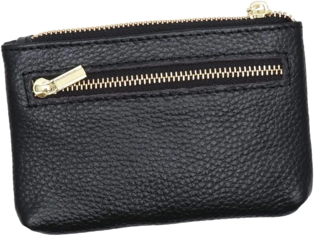 Beaupretty PU Leather Coin Purse with Zipper Mini Wallet Pocket for Coins Bills Multifunctional Handbag for Women Compact Stylish Design for Everyday Use