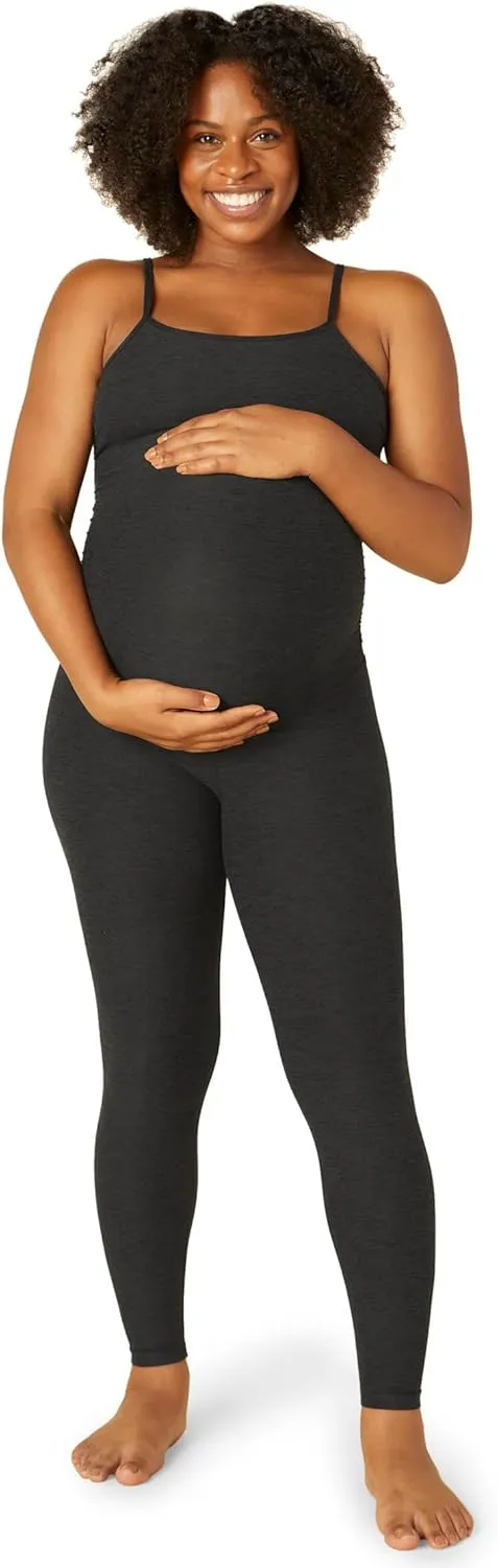 Beyond Yoga Spacedye Uplevel Maternity Jumpsuit for Women - Adjustable Sphagetti Straps, Chic and Practical Jumpsuit