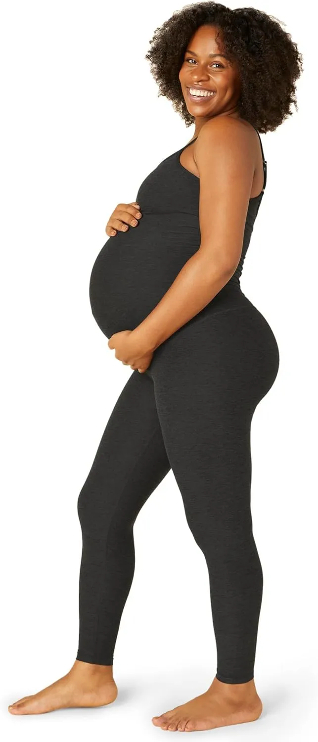 Beyond Yoga Spacedye Uplevel Maternity Jumpsuit for Women - Adjustable Sphagetti Straps, Chic and Practical Jumpsuit
