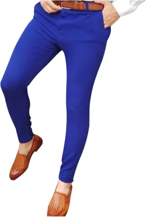 BIFUTON Dress Pants for Men, Mens Pants Slim Fit Solid Color Skinny Trousers Classic Dress Business Wedding Party Dress Pants