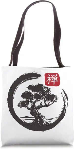 Bonsai Retro Sunset Tote Bag