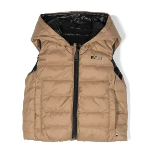 BOSS KIDS LOGO PADDED VEST