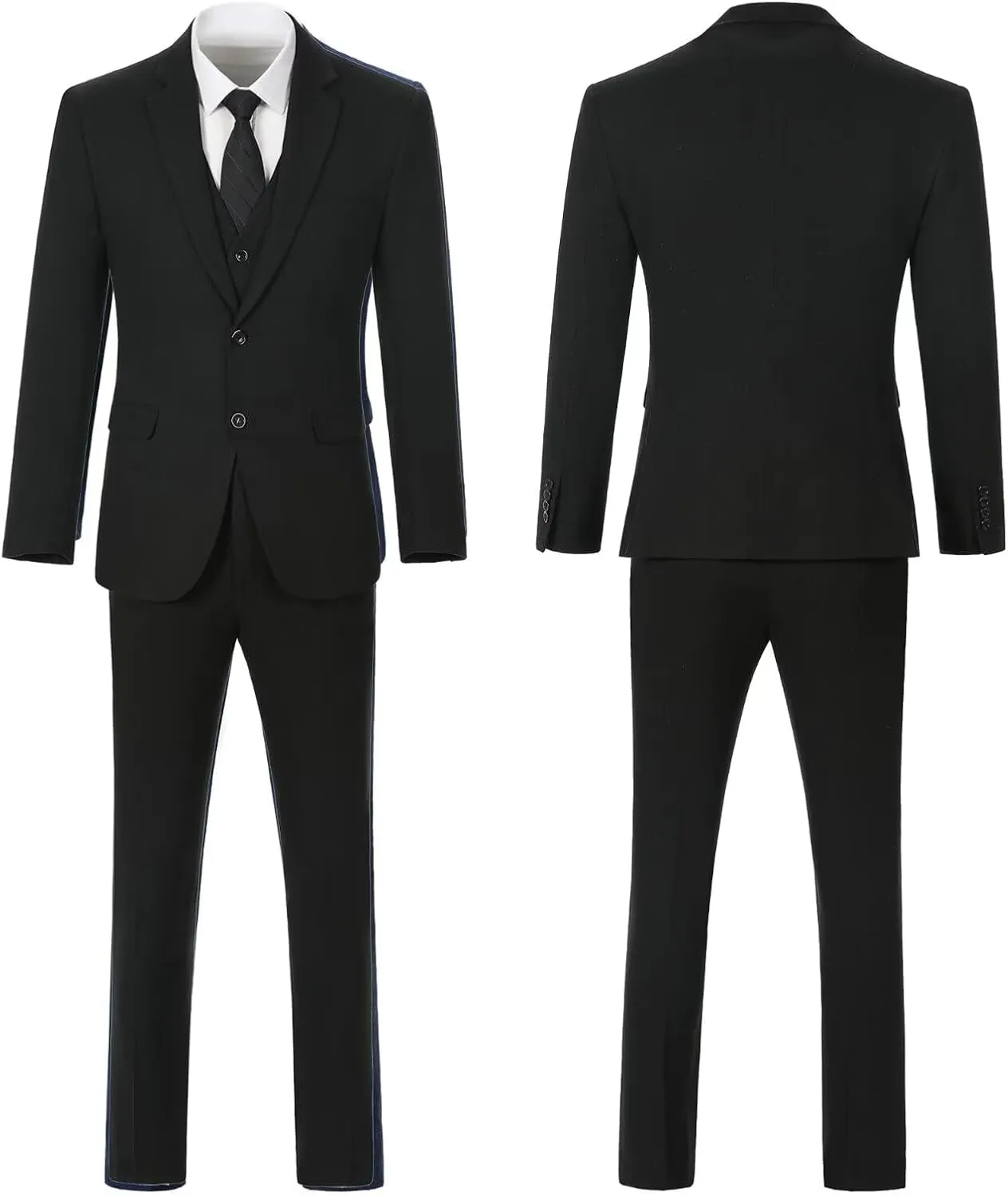 Boy Suit Tweed 3 Pieces Herringbone Slim Fit Formal Stylish Vest Tuxedo Pants Wedding Homecoming Dress wear Set
