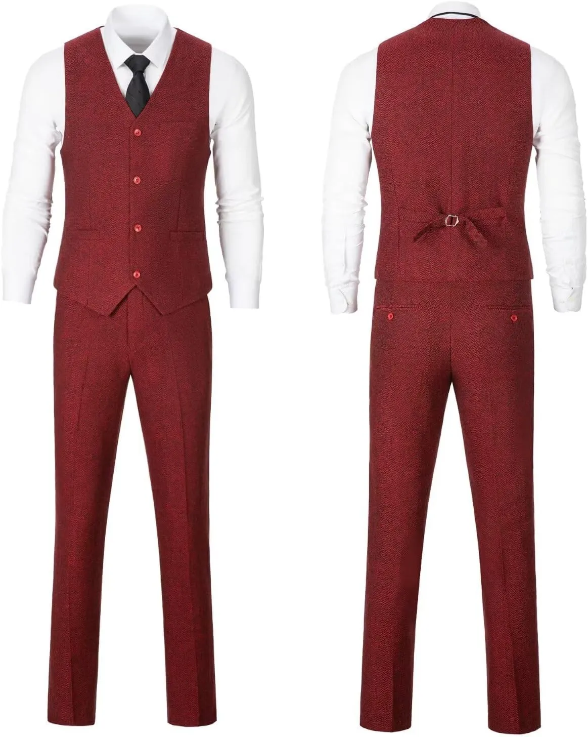 Boy Suit Tweed 3 Pieces Herringbone Slim Fit Formal Stylish Vest Tuxedo Pants Wedding Homecoming Dress wear Set
