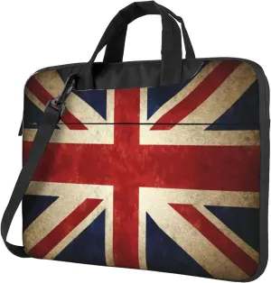 Britain Flag Laptop Shoulder Bag for Women, British Flag Laptop Sleeve Case Durable Computer Bag
