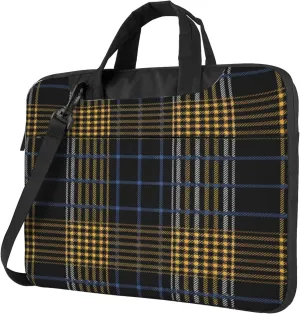 Buffalo Check Plaid Laptop Shoulder Bag for Women, Laptop Sleeve Case Durable Computer Bag