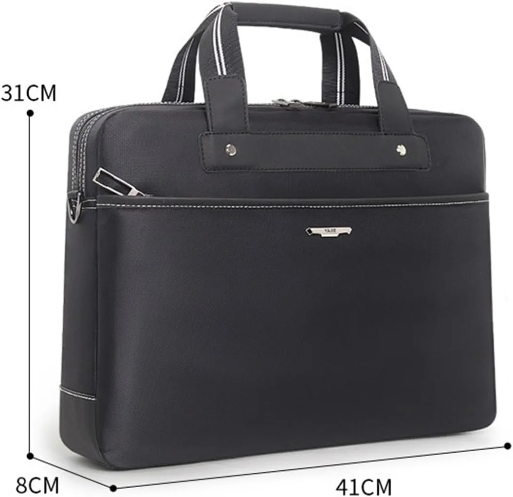 Business Document Bag with Laptop Compartment, Durable Laptop Travel Bag, Waterproof Document Briefcase for Business