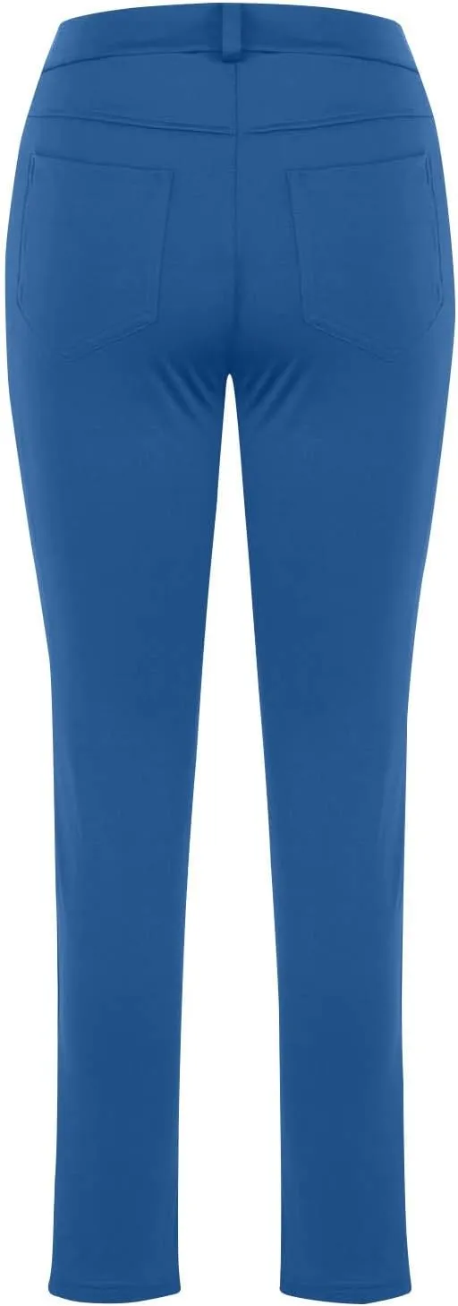 Business Pants for Women 2025 Solid Color Basic Simple Legging with Pocket High Waist Straight Leg Suit Trousers