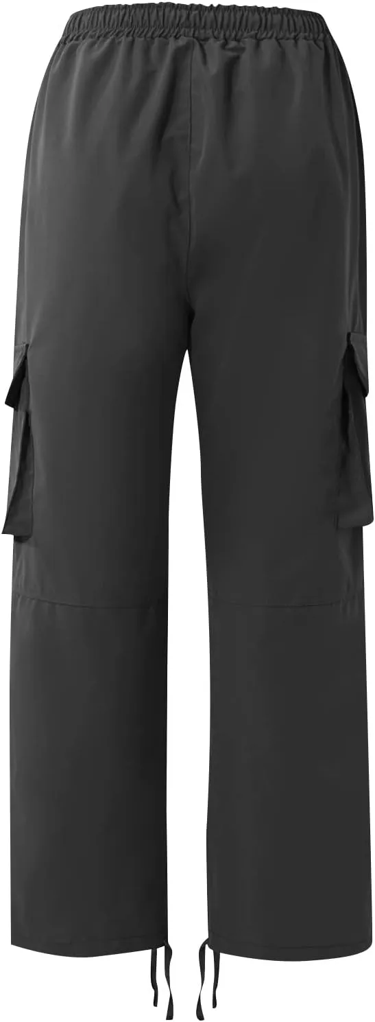 Cargo Pants for Men Baggy Drawstring Elastic Waist Sweatpants Stylish with Pockets Work Pants 2024 Joggers Trousers