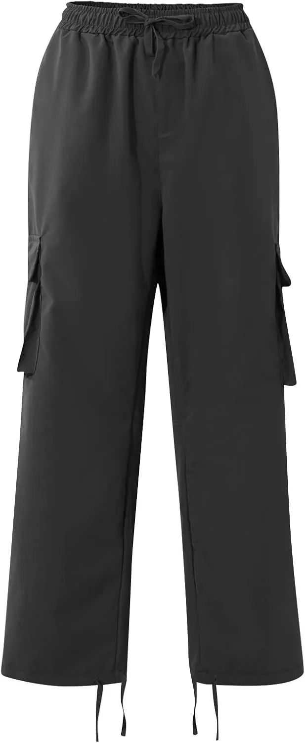 Cargo Pants for Men Baggy Drawstring Elastic Waist Sweatpants Stylish with Pockets Work Pants 2024 Joggers Trousers