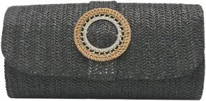 Chic Boho Clutch Purses for Women Straw Evening Handbag Rattan Woven Envelope Clutch Bag for Prom Party