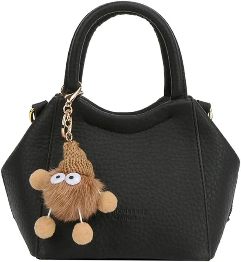 Chic Bucket Purse for Women Cute PU Leather Crossbody Shoulder Bag Handbags Clutch Satchel Small Tote Bag