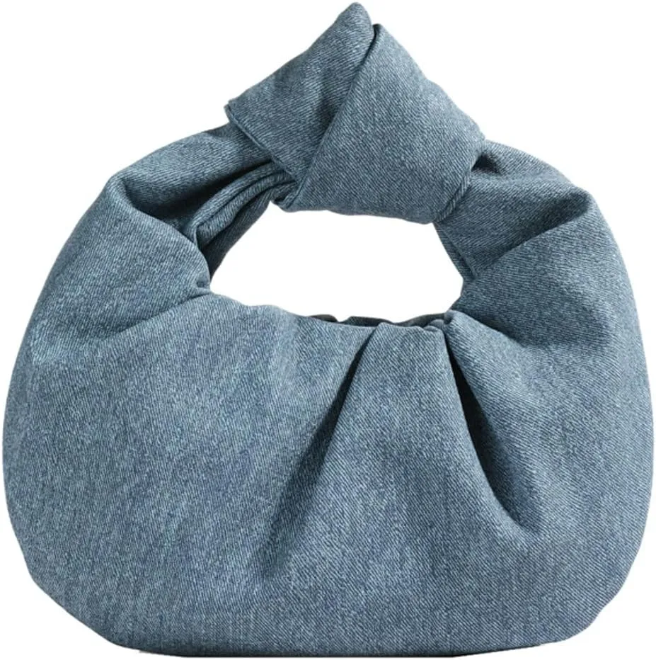 Chic Crescent Handbags for Women Small Cute Dumpling Tote Purse Soft Vegan Leather Clutch Trendy Pleated Satchel