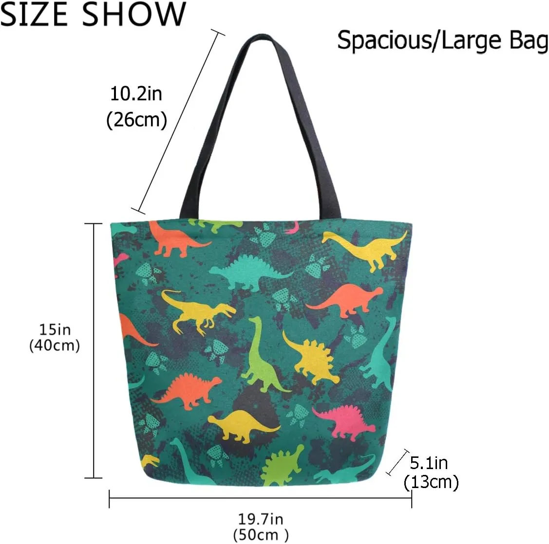 Chic Cute Fashion Style Pattern Extra Large Shoulder Tote Bag for Beach Travel Weekender Gym Grocery Shopping