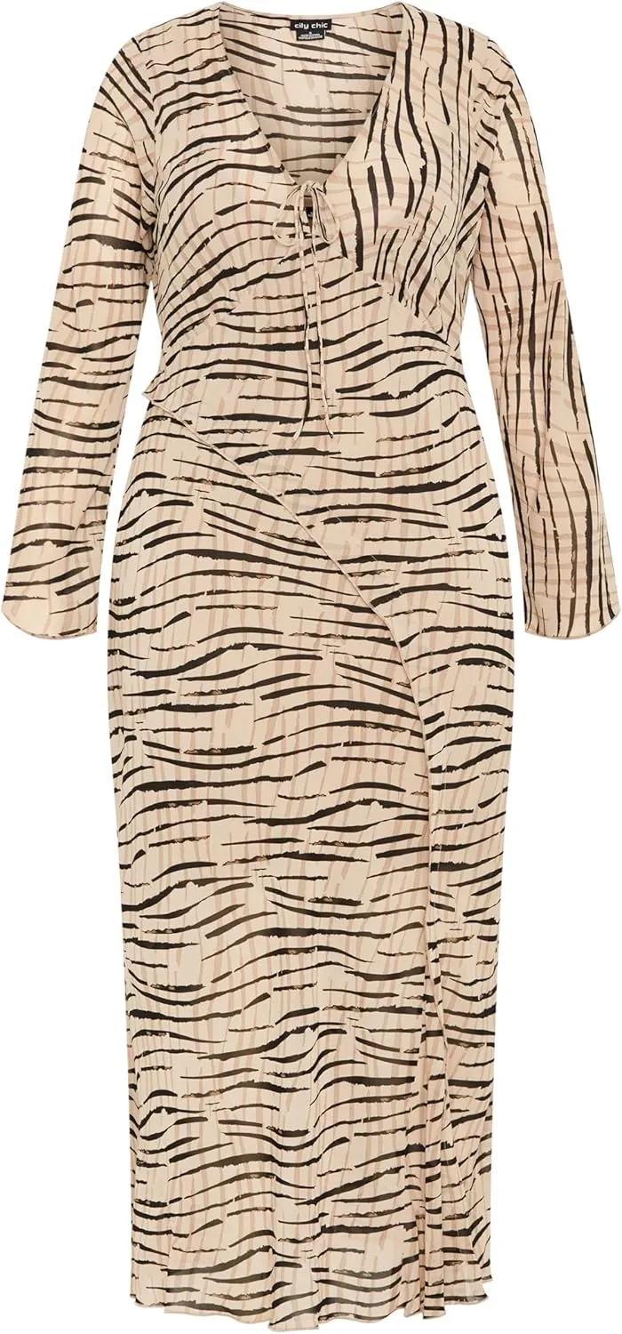 City Chic Women's Plus Size Anthea Print Maxi Dress