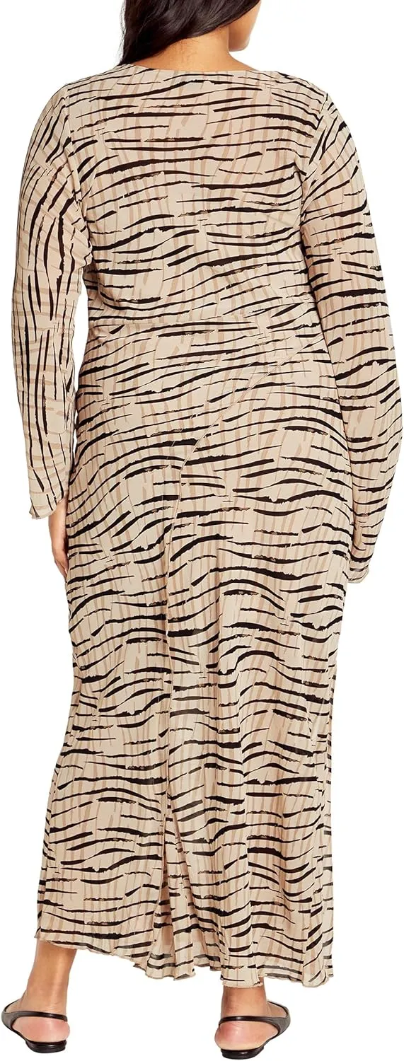 City Chic Women's Plus Size Anthea Print Maxi Dress