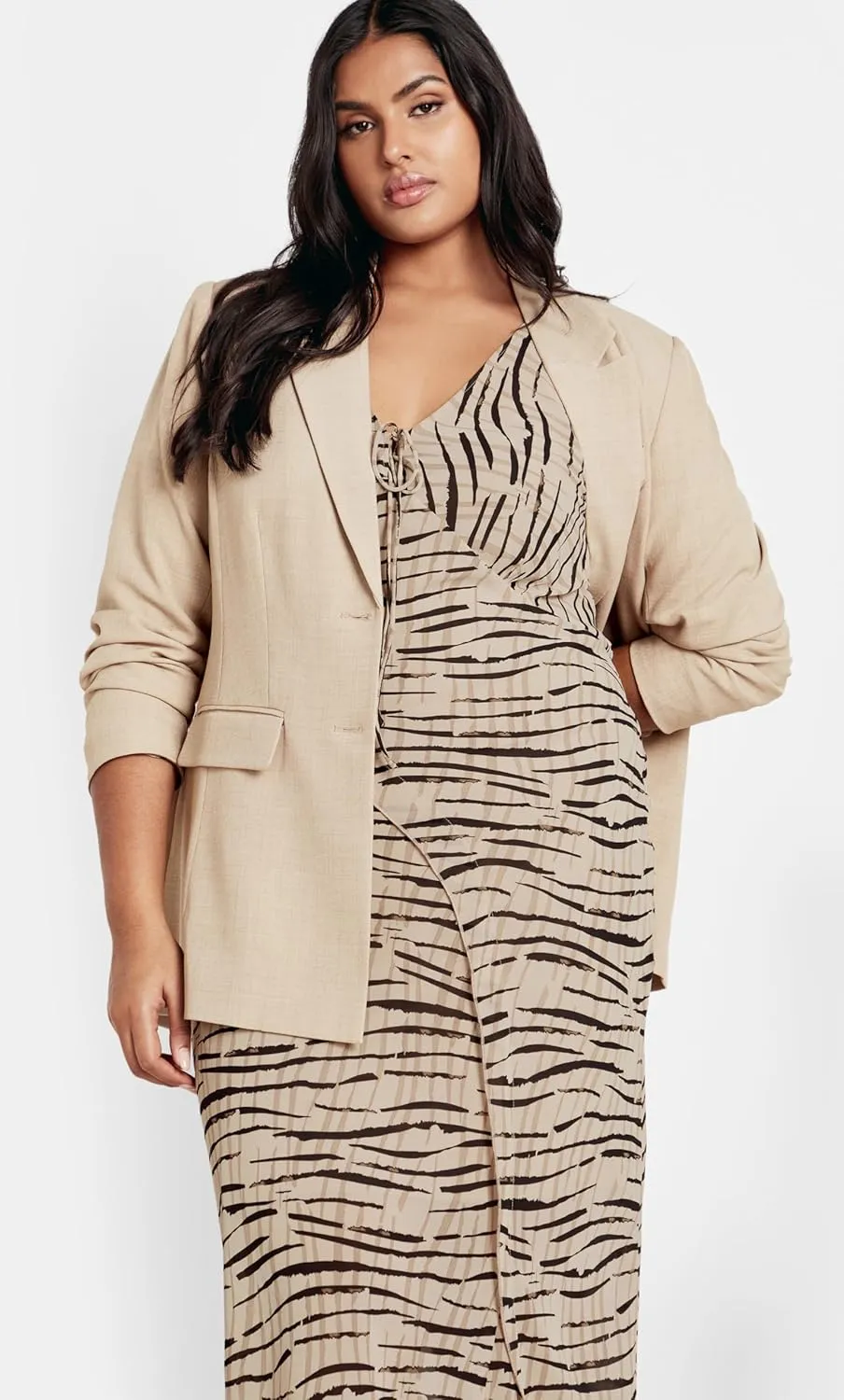 City Chic Women's Plus Size Anthea Print Maxi Dress