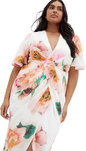 City Chic Women's Plus Size Dress - Braelynn Print Maxi
