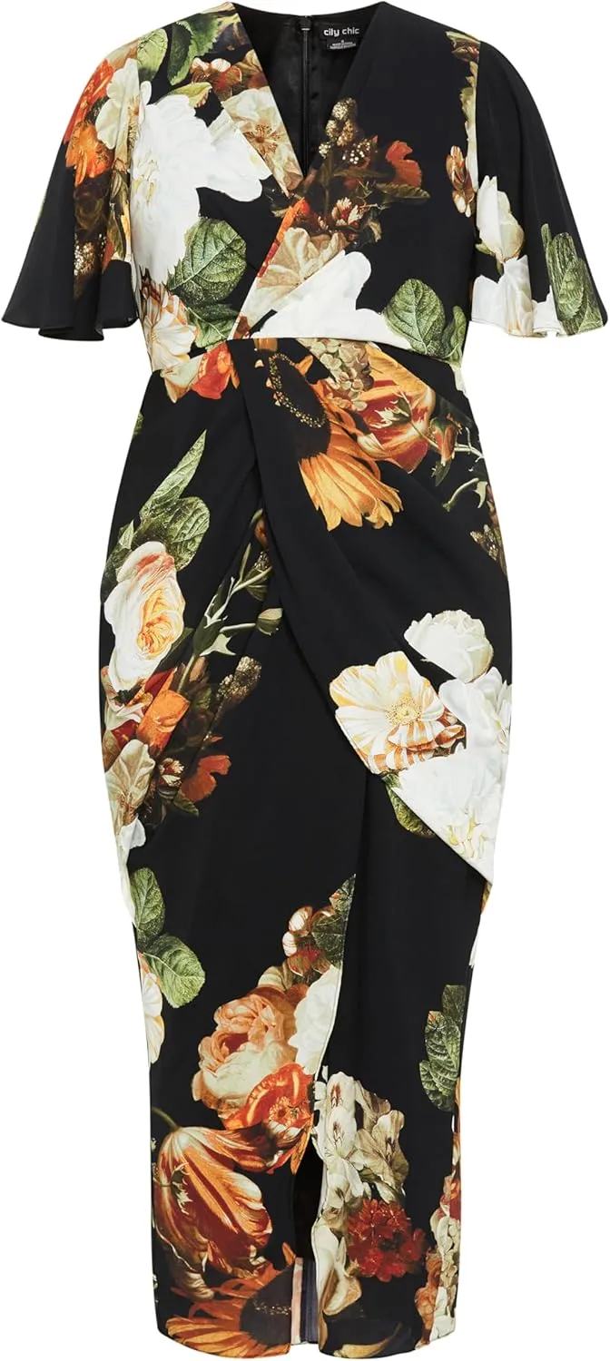 City Chic Women's Plus Size Dress - Braelynn Print Maxi