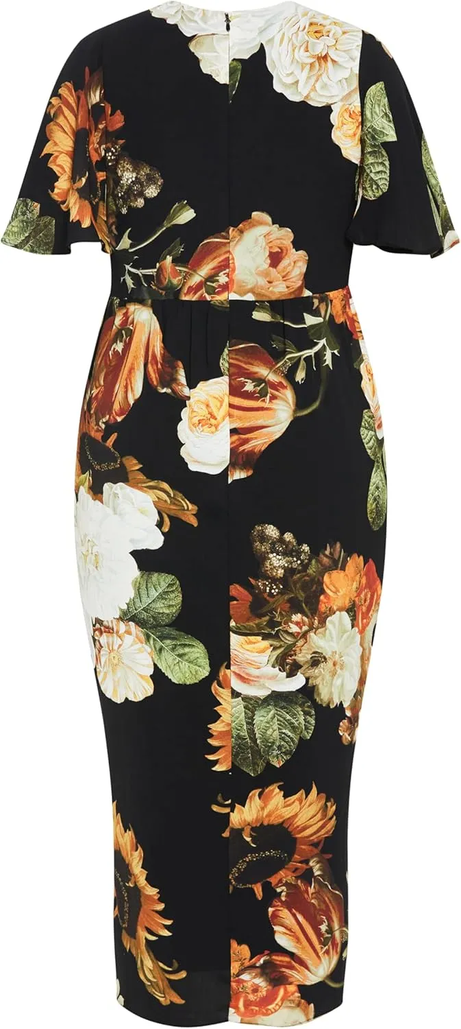 City Chic Women's Plus Size Dress - Braelynn Print Maxi