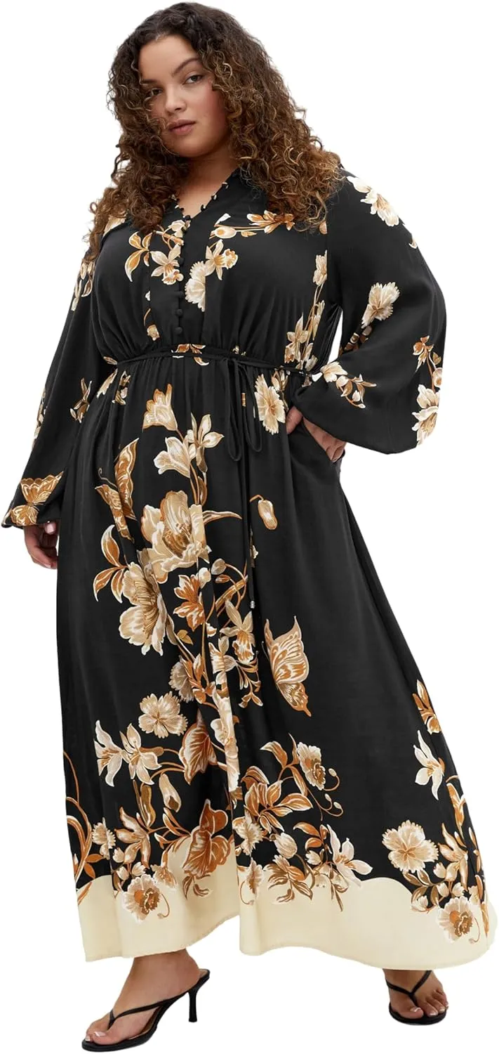 City Chic Women's Plus Size Dress - Love at First Sight Maxi
