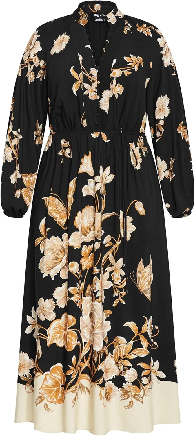 City Chic Women's Plus Size Dress - Love at First Sight Maxi
