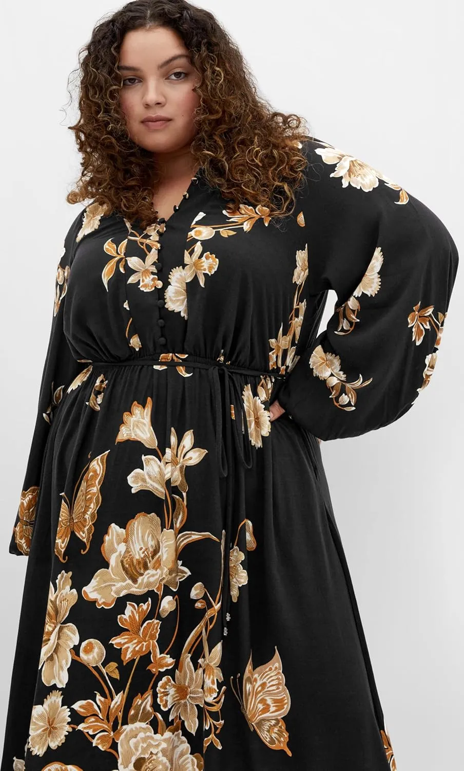 City Chic Women's Plus Size Dress - Love at First Sight Maxi