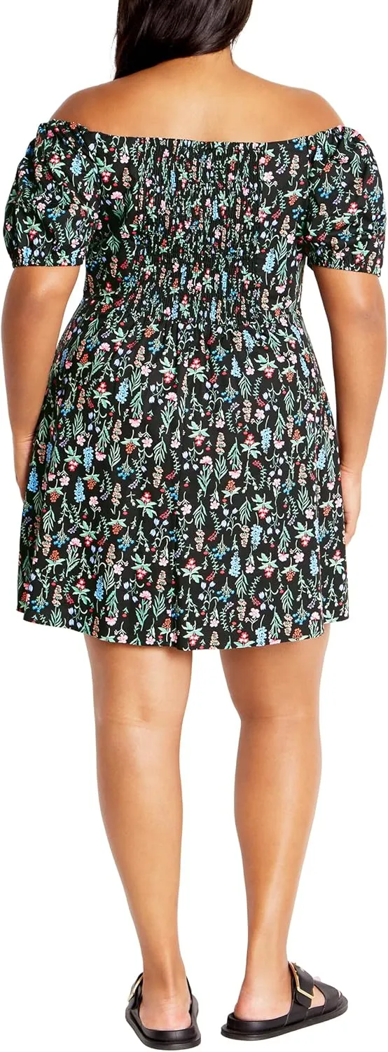 City Chic Women's Plus Size Dress - Martine Print
