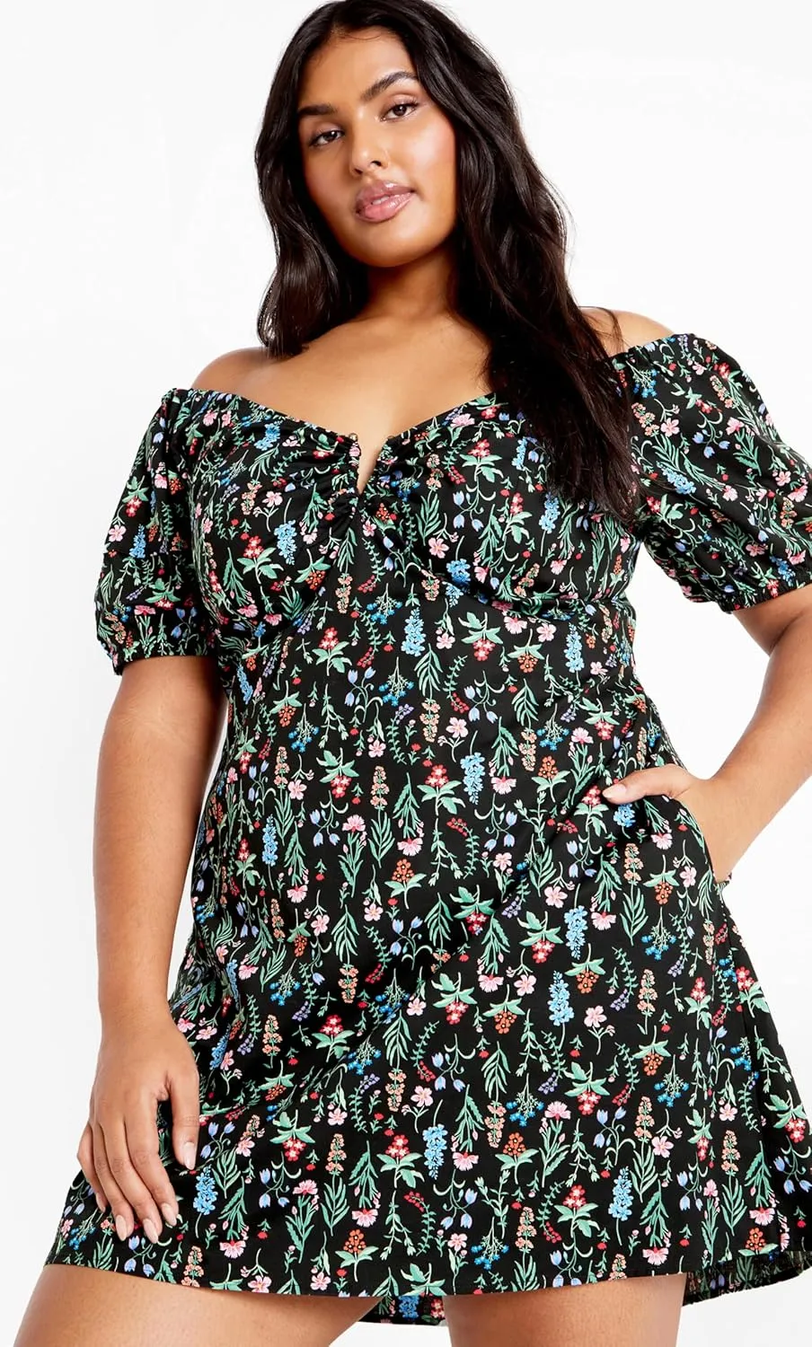 City Chic Women's Plus Size Dress - Martine Print