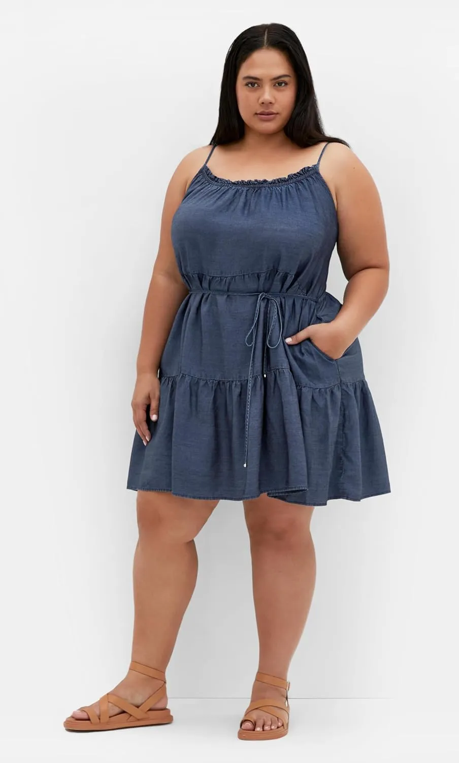 City Chic Women's Plus Size Dress - Sweet Tiers Mini
