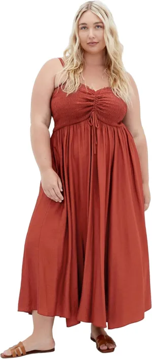 City Chic Women's Plus Size Maxi Dress - Maui Shirred