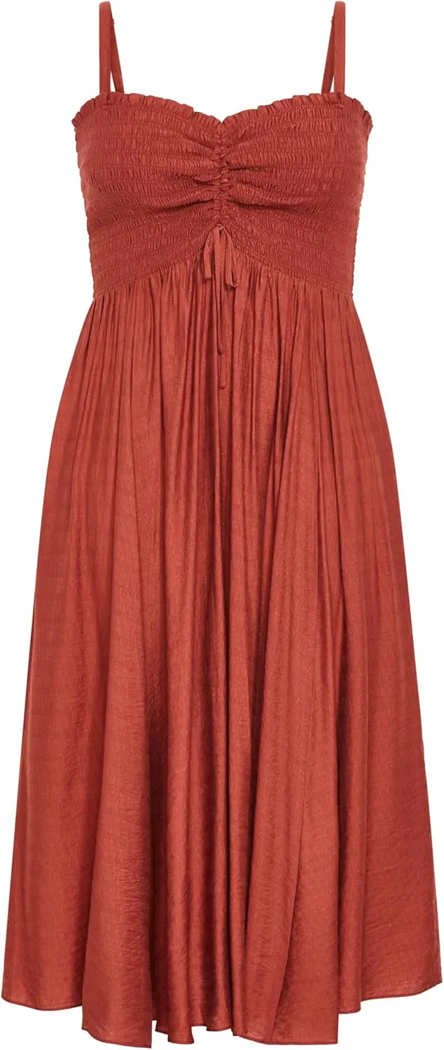 City Chic Women's Plus Size Maxi Dress - Maui Shirred