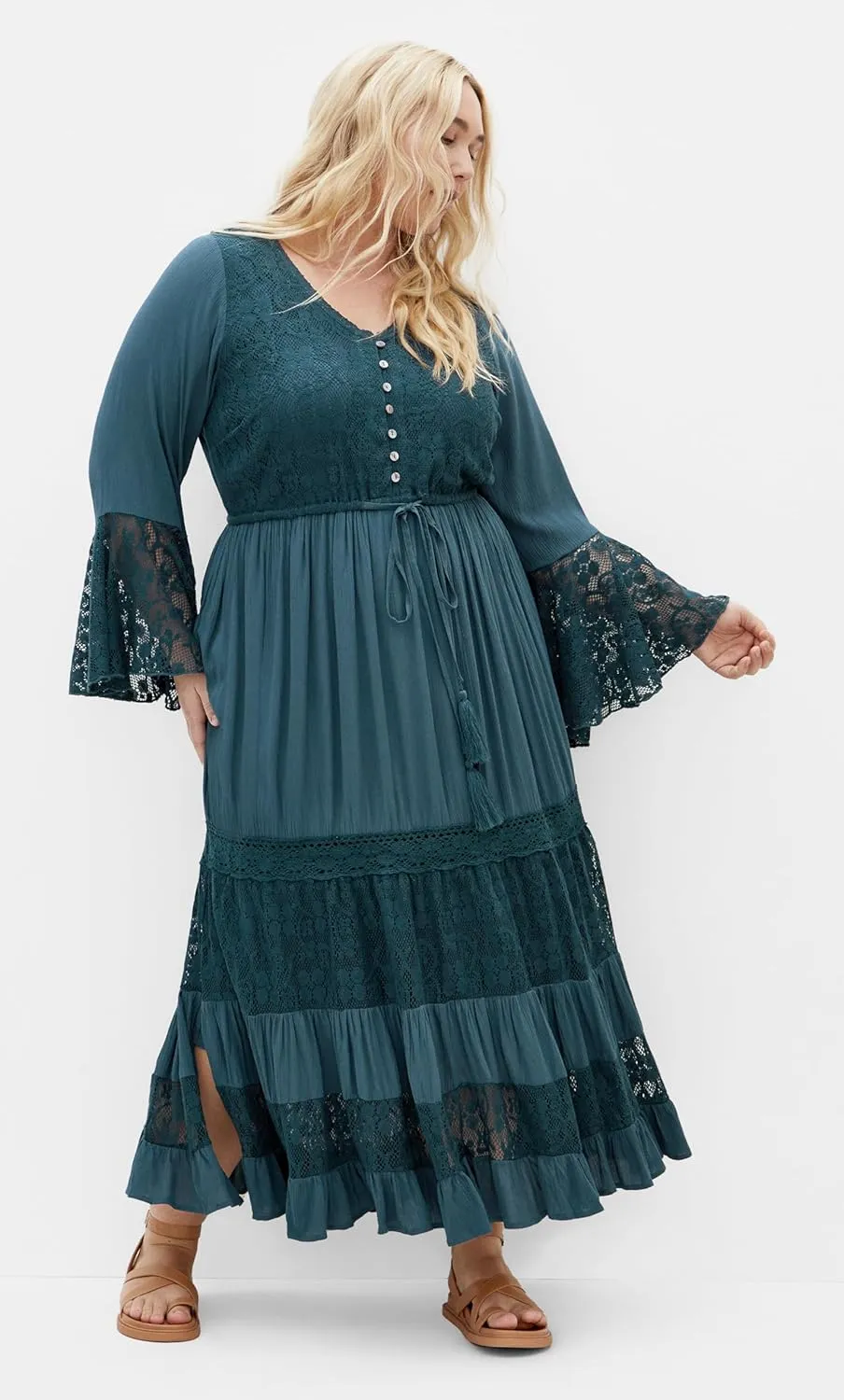 City Chic Women's Plus Size Maxi Dress - Tisha Lace