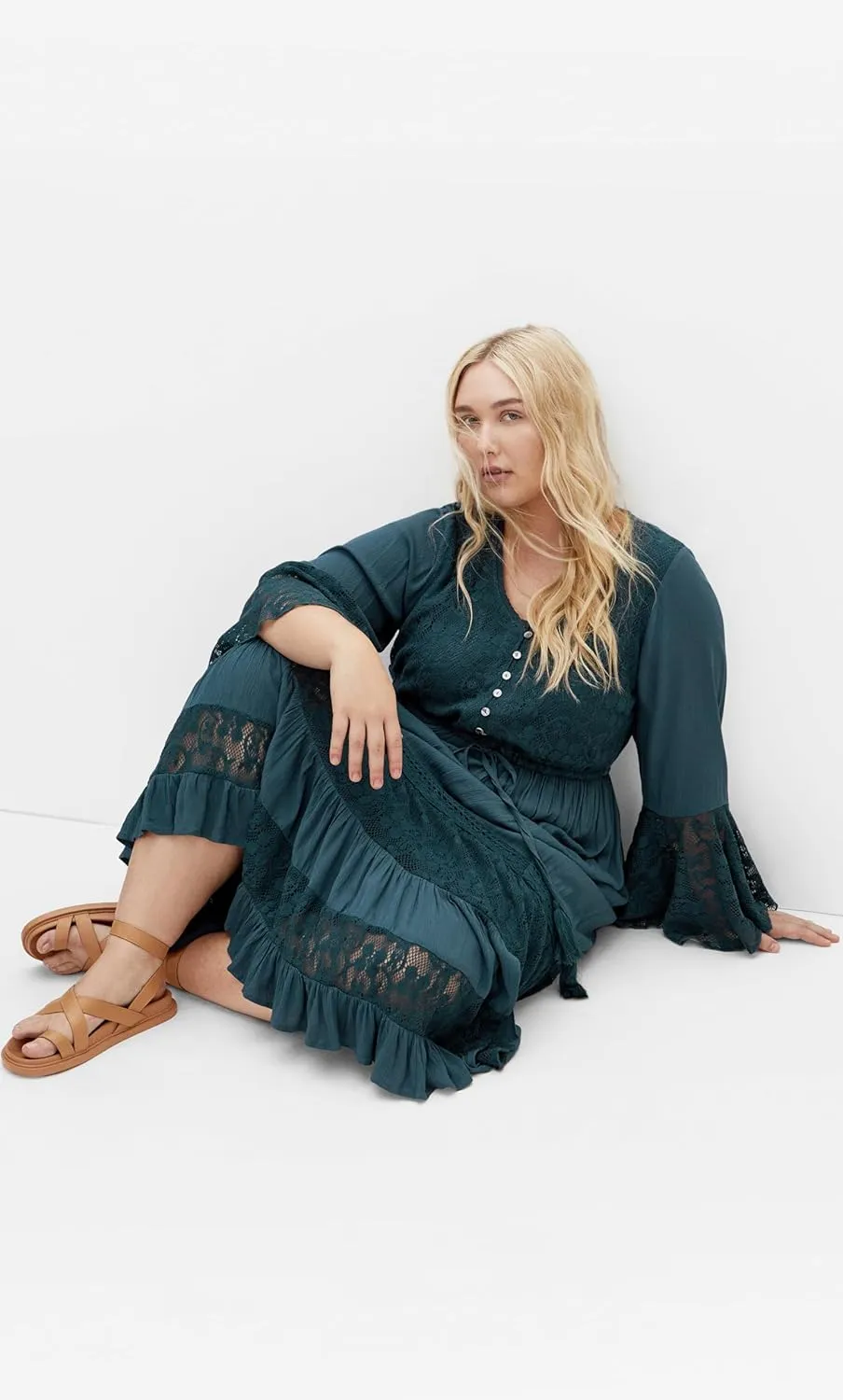 City Chic Women's Plus Size Maxi Dress - Tisha Lace