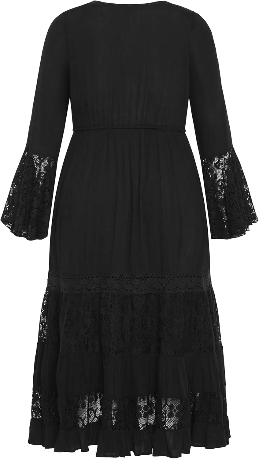 City Chic Women's Plus Size Maxi Dress - Tisha Lace