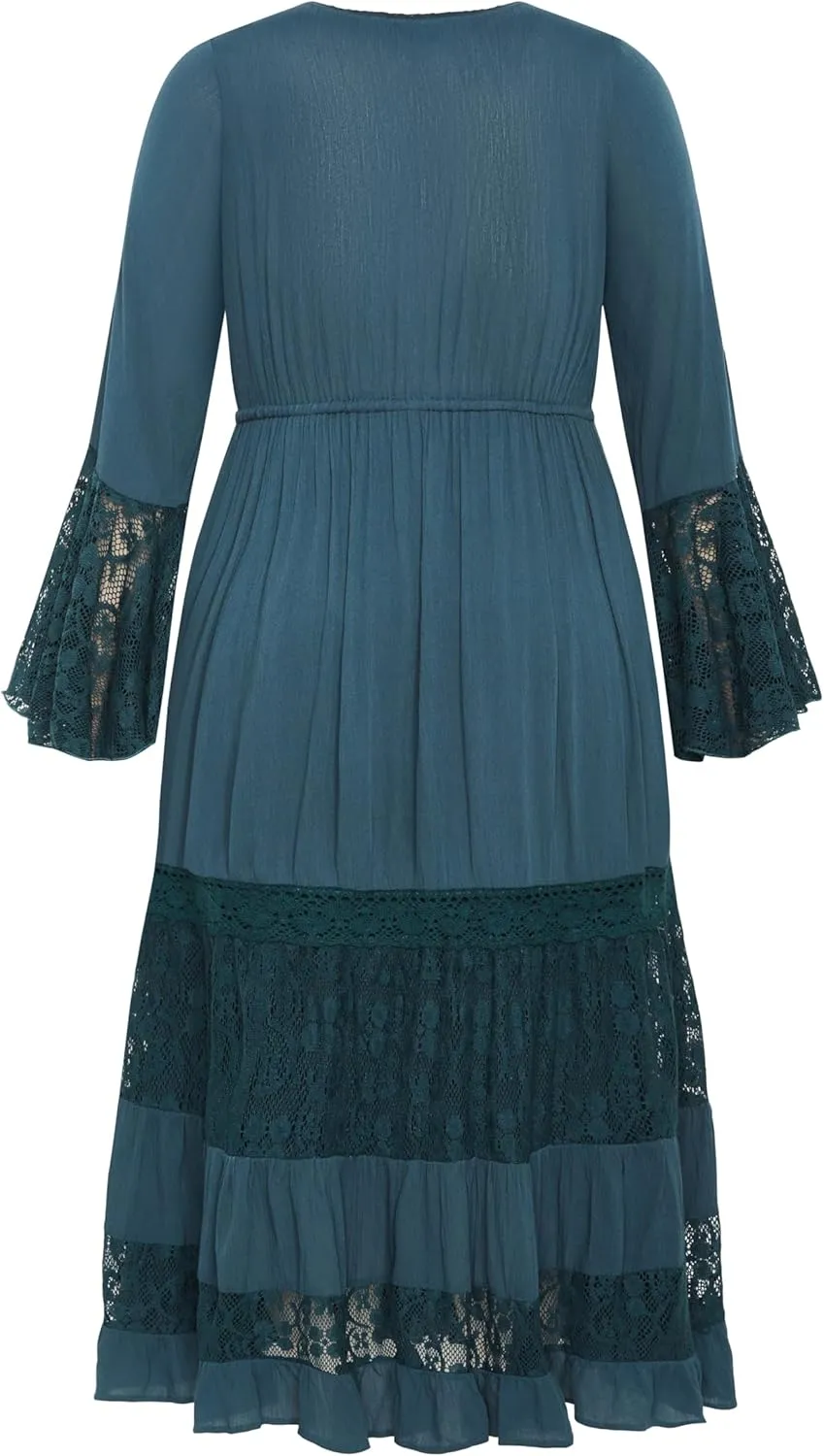 City Chic Women's Plus Size Maxi Dress - Tisha Lace