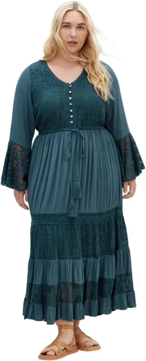 City Chic Women's Plus Size Maxi Dress - Tisha Lace