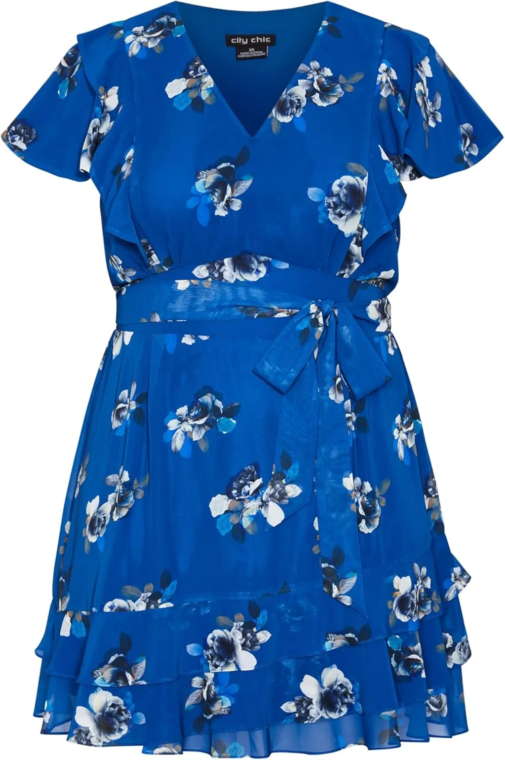 City Chic Women's Plus Size Romantic Print Dress
