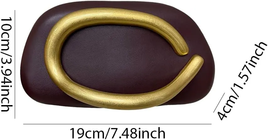 Clutch Purses for Women Gold Metal Evening Clutch Handbag Retro Burgundy Purse Chain Crossbody Bag Chic Party Bag