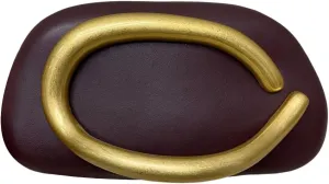 Clutch Purses for Women Gold Metal Evening Clutch Handbag Retro Burgundy Purse Chain Crossbody Bag Chic Party Bag